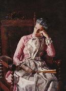 Thomas Eakins Miss Amelia C. Van Buren oil painting picture wholesale